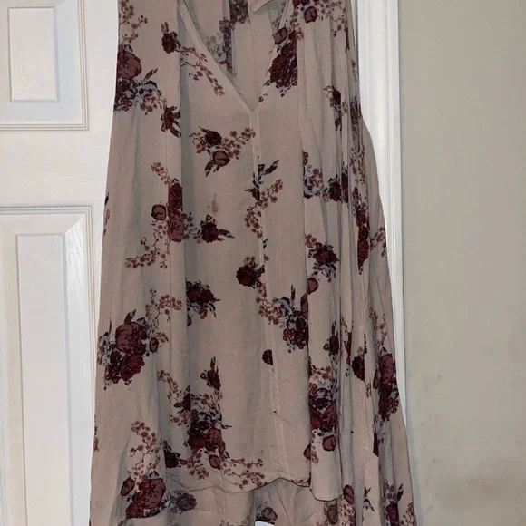 Free People Floral Hi-Lo Dress or Top, Size Small Petite - Picture 3 of 4